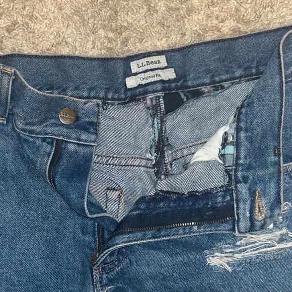 L.L. Bean Distressed Jean Short - Picture 3 of 7